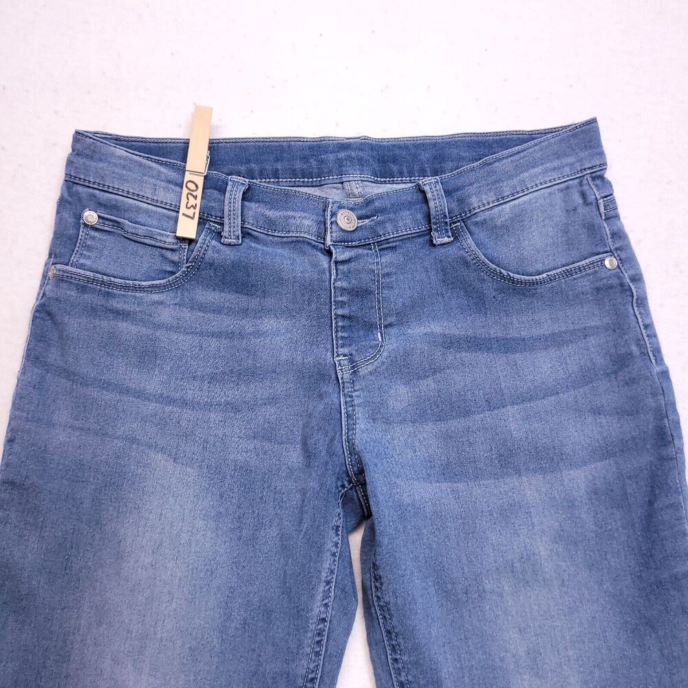 Arizona Button Zip Casual Medium Wash Denim Jeans Youth Size 16 1/2 Blue